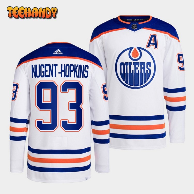 Edmonton Oilers Ryan Nugent-Hopkins 2022-23 Away White Jersey