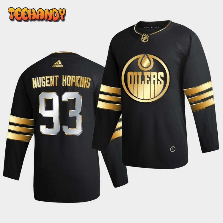 Edmonton Oilers ryan nugent-hopkins Golden Edition Black Jersey