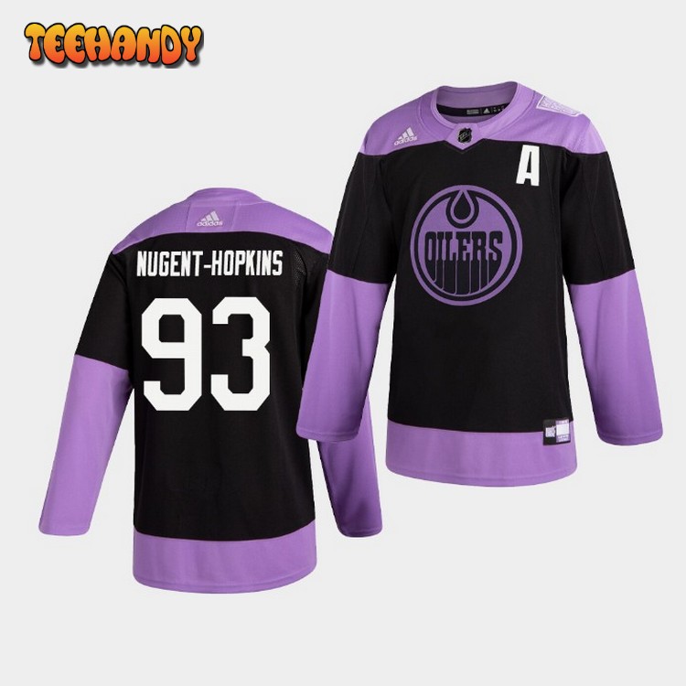 Edmonton Oilers Ryan Nugent-Hopkins Hockey Fights Jersey