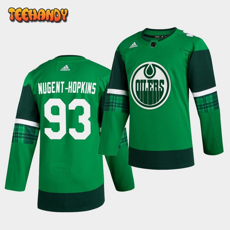 Edmonton Oilers Ryan Nugent-Hopkins St. Patrick’s Day Green Jersey