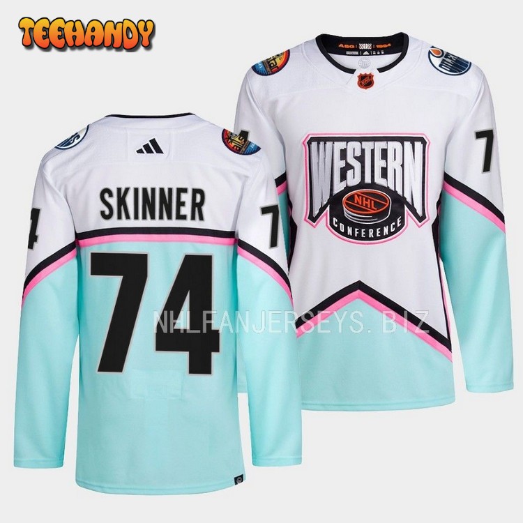 Edmonton Oilers Stuart Skinner 2023 NHL All-Star White Jersey