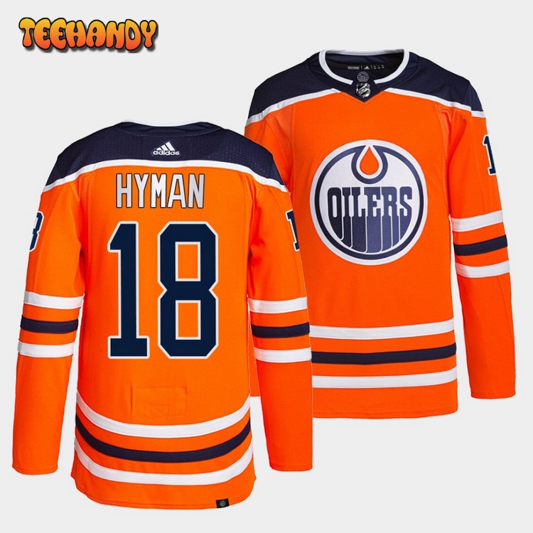 Edmonton Oilers Zach Hyman Home Orange Jersey