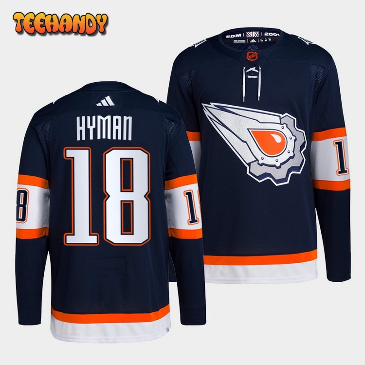 Edmonton Oilers Zach Hyman Reverse Navy Jersey