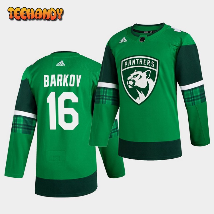 Florida Panthers Aleksander Barkov 2020 St. Green Player Jersey