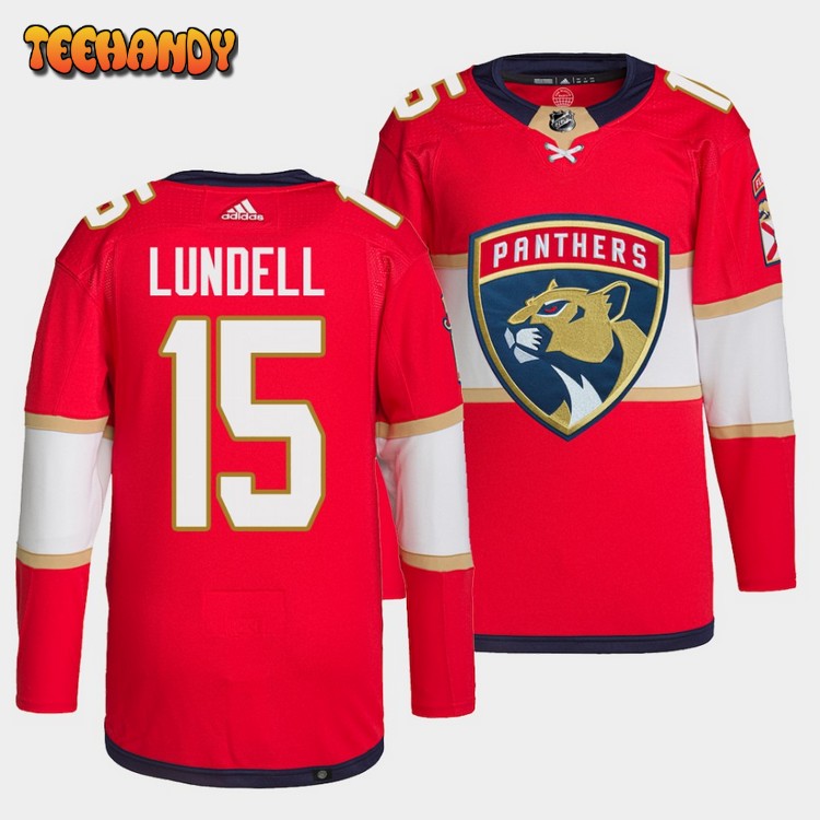 Florida Panthers Anton Lundell Home Red Jersey