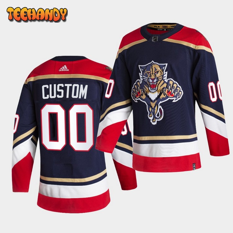 Florida Panthers Custom Reverse Navy Jersey