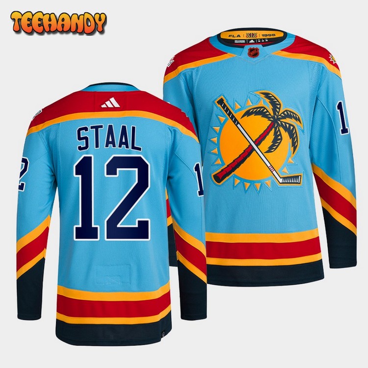 Florida Panthers Eric Staal 2022 Reverse Retro 2.0 Blue Jersey