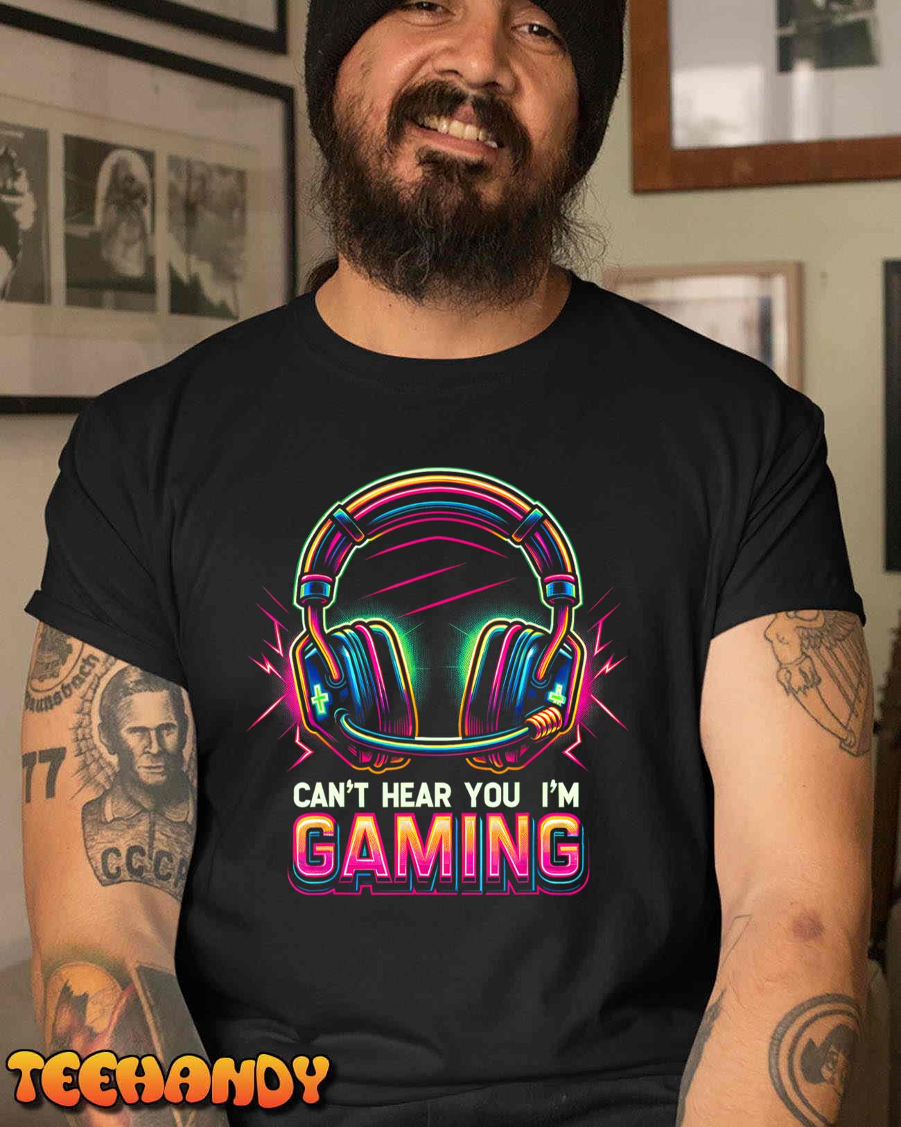 Funny Gamer Shirt for Boys Teens Men Video Gaming Graphic T-Shirt