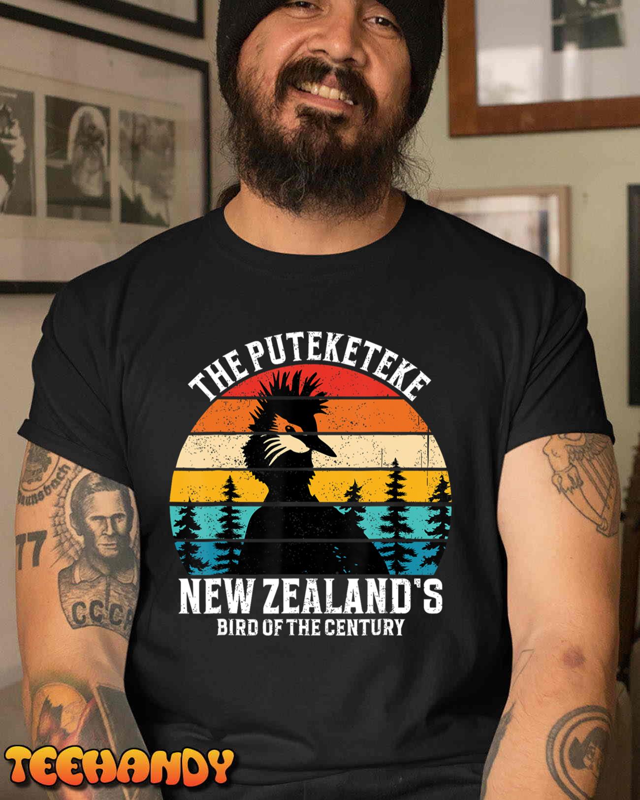 Funny Puteketeke New Zealand’s Bird Of The Century Vintage T-Shirt