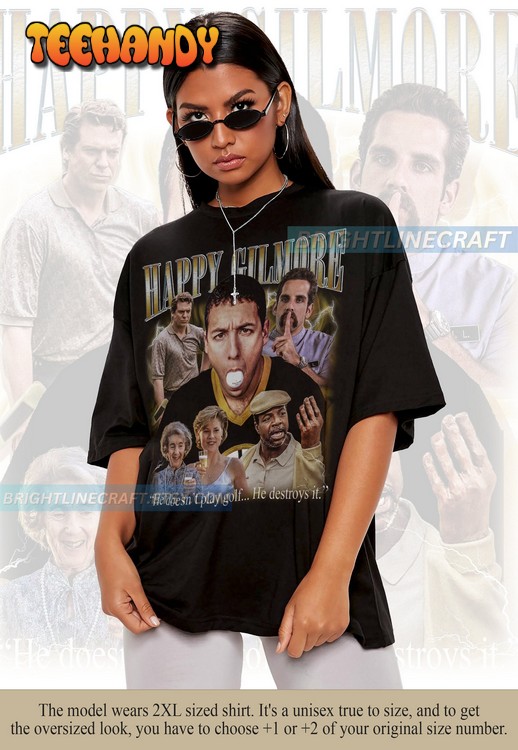 Happy Gilmore Adam Sandler Shirt, Movie 90s Graphic T Shirt Sweatshirt