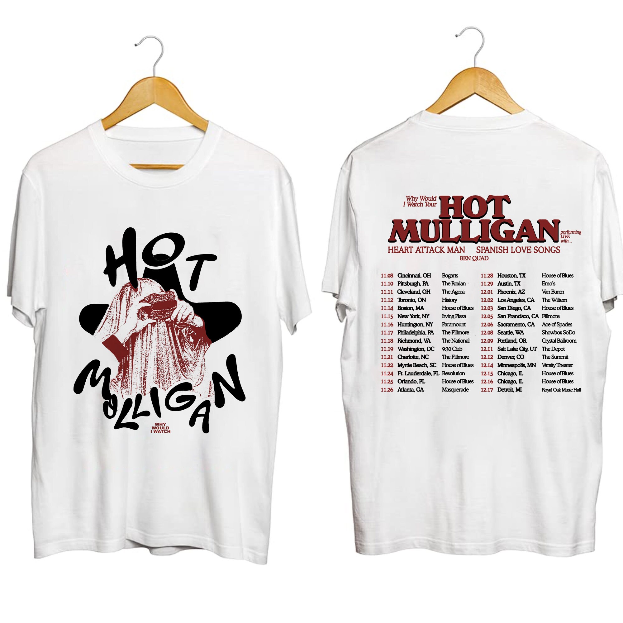 Hot Mulligan – Why Would I Watch Tour 2023 Shirt, Sweatshirt