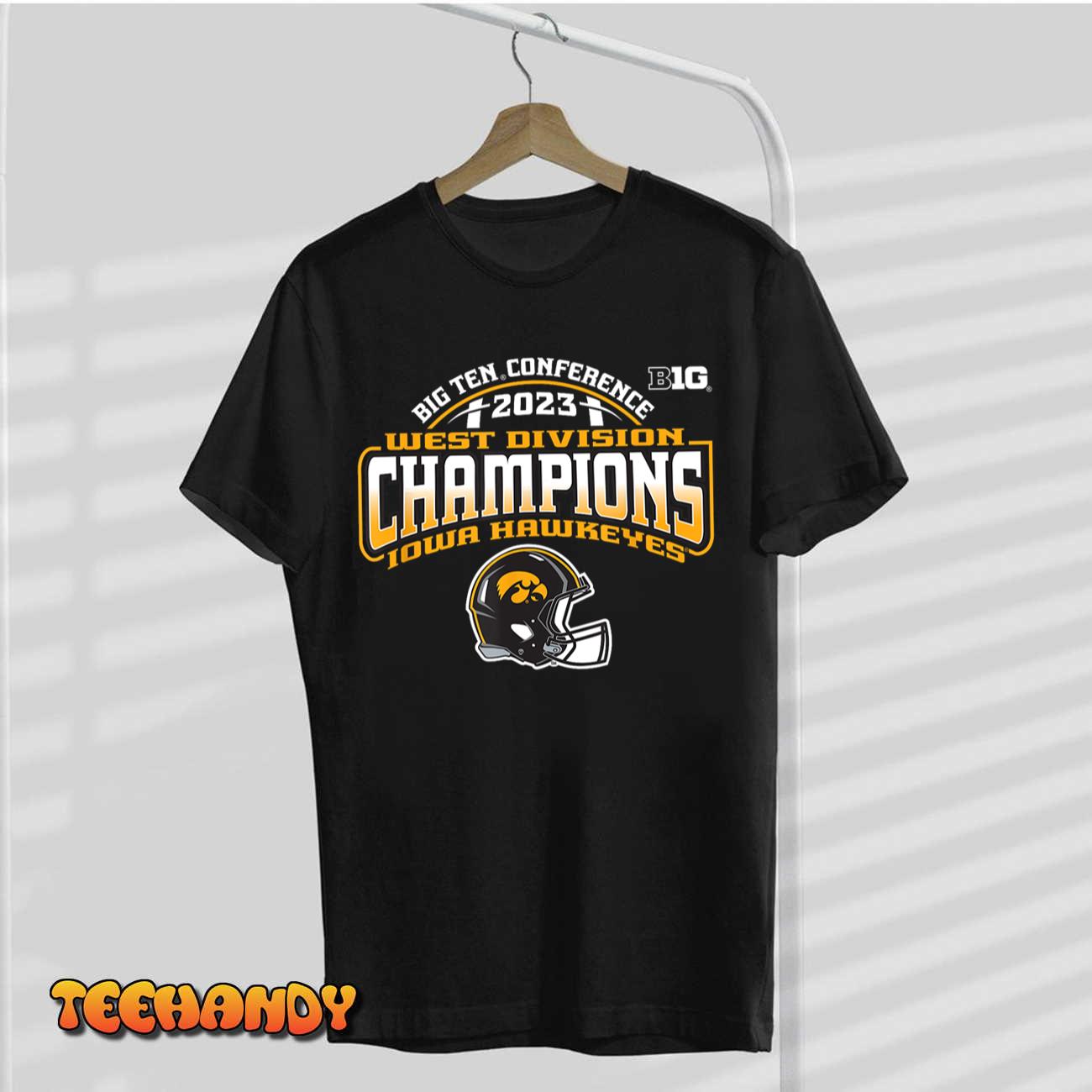 Iowa Hawkeyes Big Ten Champs 2023 Division Football Helmet T-Shirt