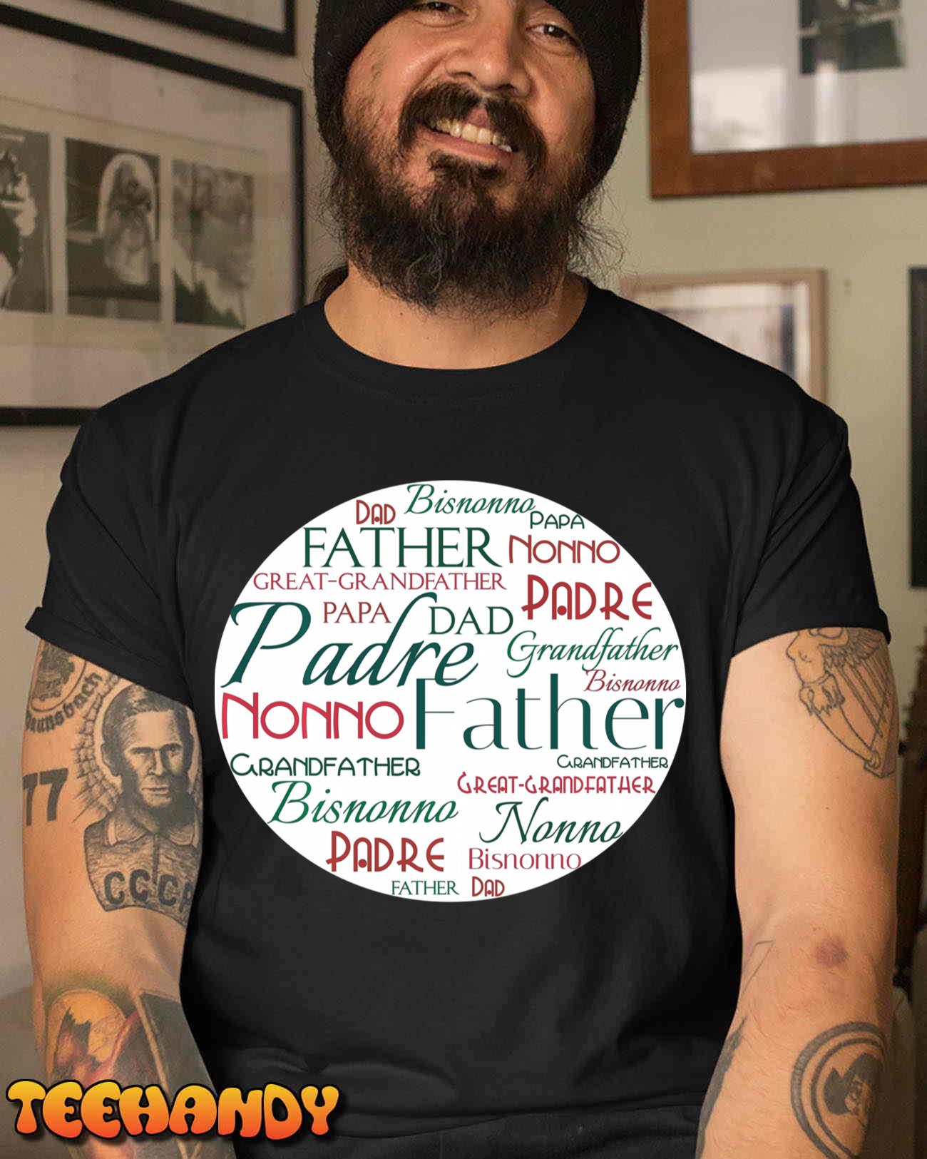 Italian Father Grandfather Great-Grandfather Long Sleeve T-Shirt