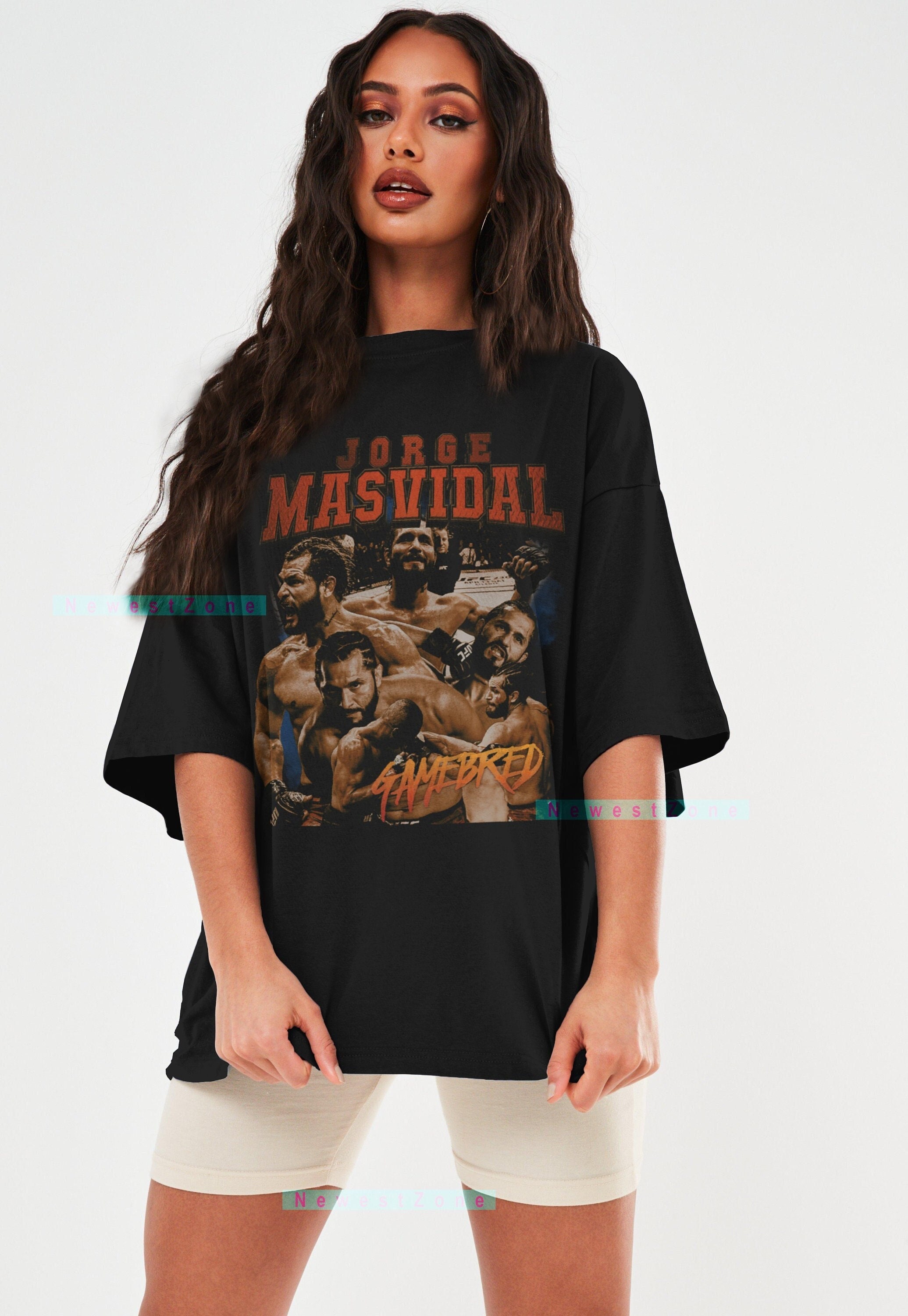 Jorge Masvidal Gamebred T-Shirt American Professional Fighter 90s Shirt