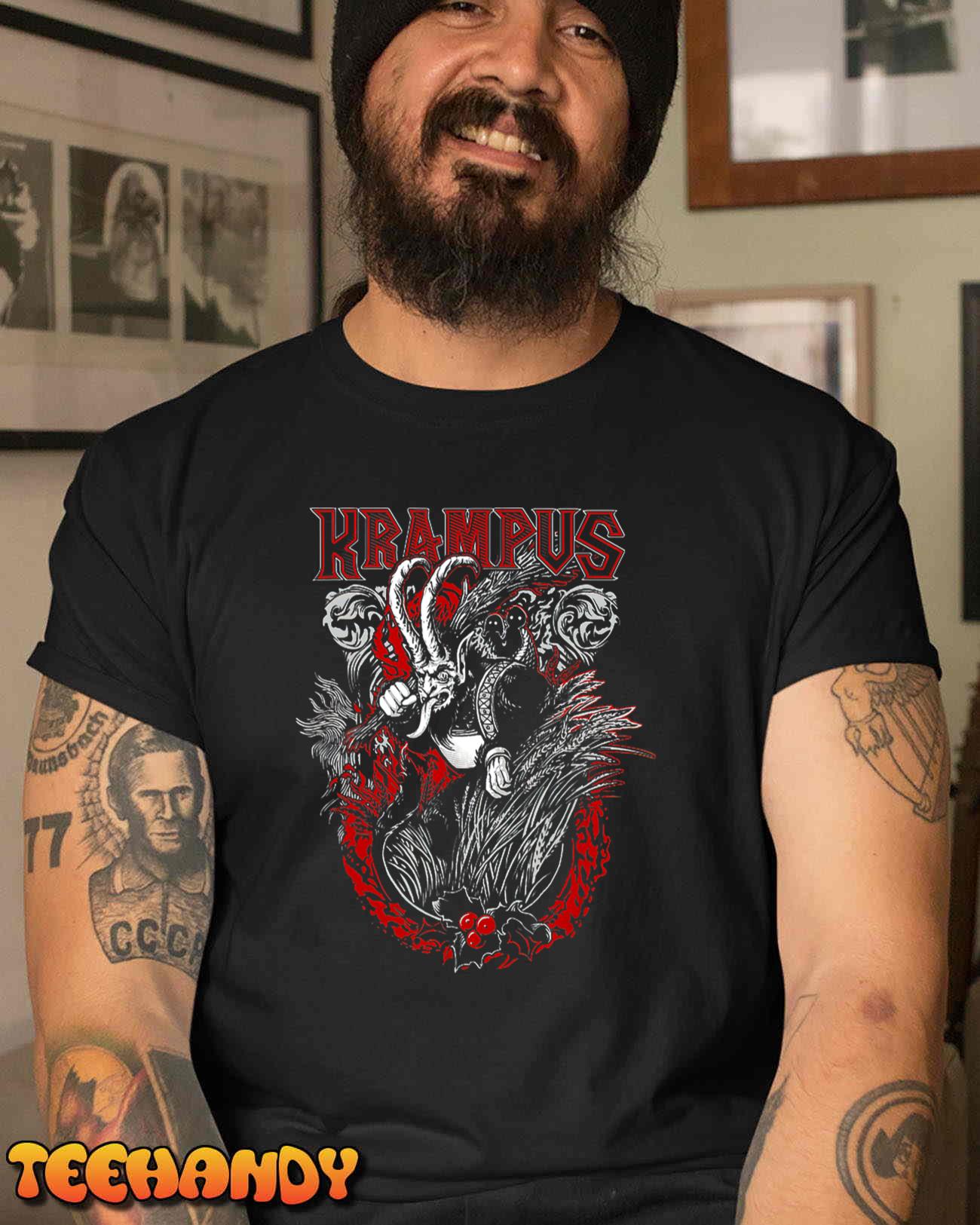 Krampus Merry Christmas Holiday Chrismas Horror Xmas Funny T-Shirt