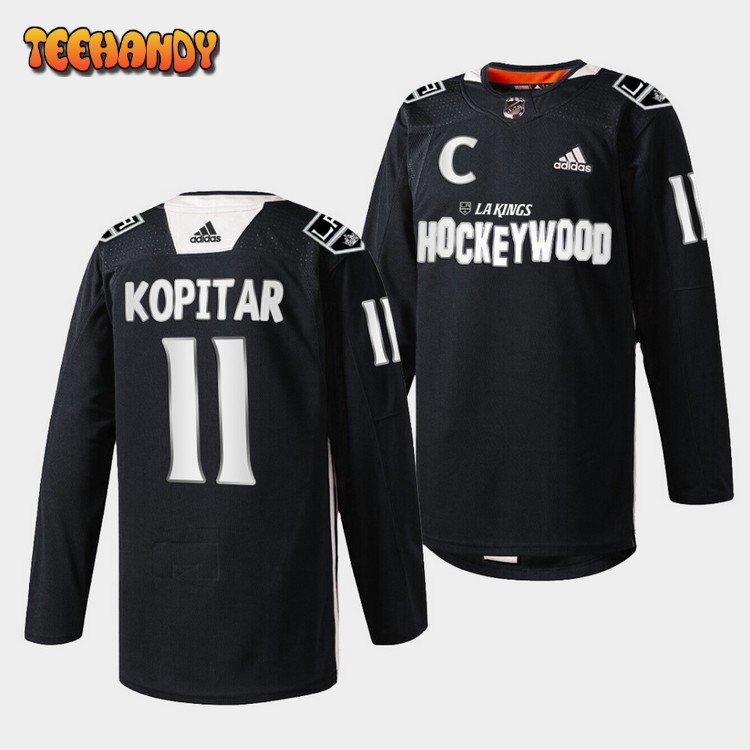 Los Angeles Kings Anze Kopitar Hockey Wood Black Jersey