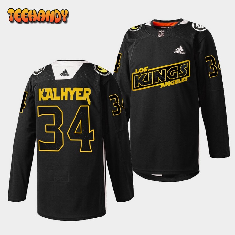 Los Angeles Kings Arthur Kaliyev Star Wars Night Black Jersey