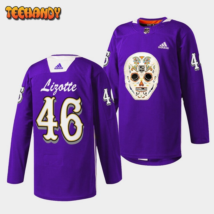 Los Angeles Kings Blake Lizotte Dia De Los Metros Night Purple Jersey