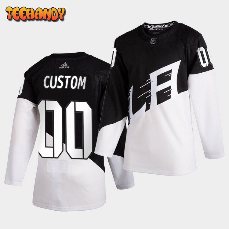 Los Angeles Kings Custom Stadium Series White Black Jersey