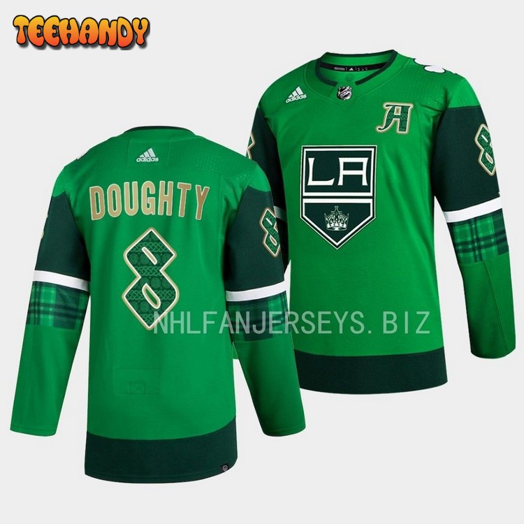 Los Angeles Kings Drew Doughty 2023 St. Patricks Day Green Jersey