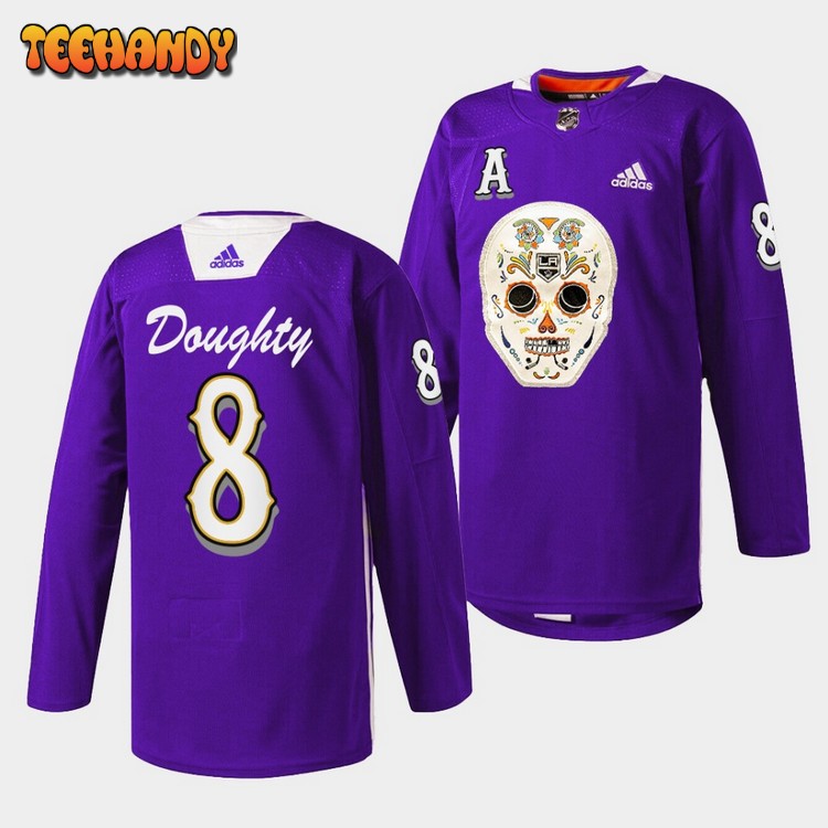 Los Angeles Kings Drew Doughty Dia De Los Metros Night Purple Jersey