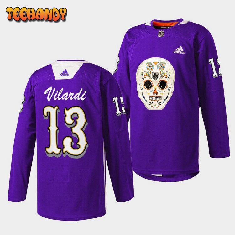 Los Angeles Kings Gabriel Vilardi Dia De Los Metros Night Purple Jersey