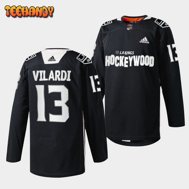 Los Angeles Kings Gabriel Vilardi Hockey Wood Black Jersey