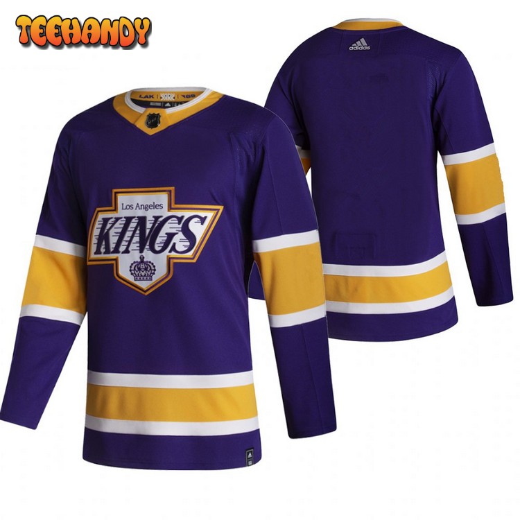 Los Angeles Kings Team 2021 Reverse Retro Purple Jersey