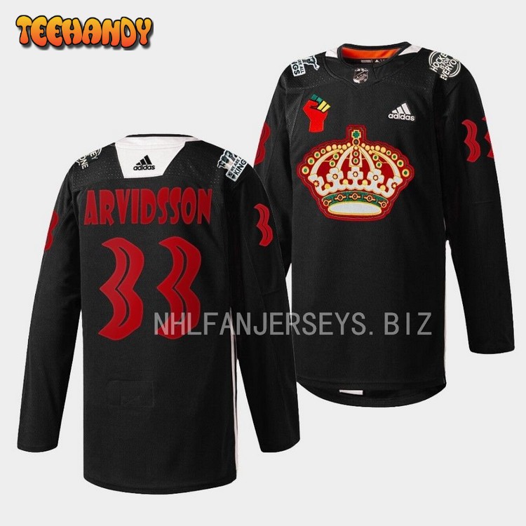 Los Angeles Kings Viktor Arvidsson 2023 Black History Month Black Jersey