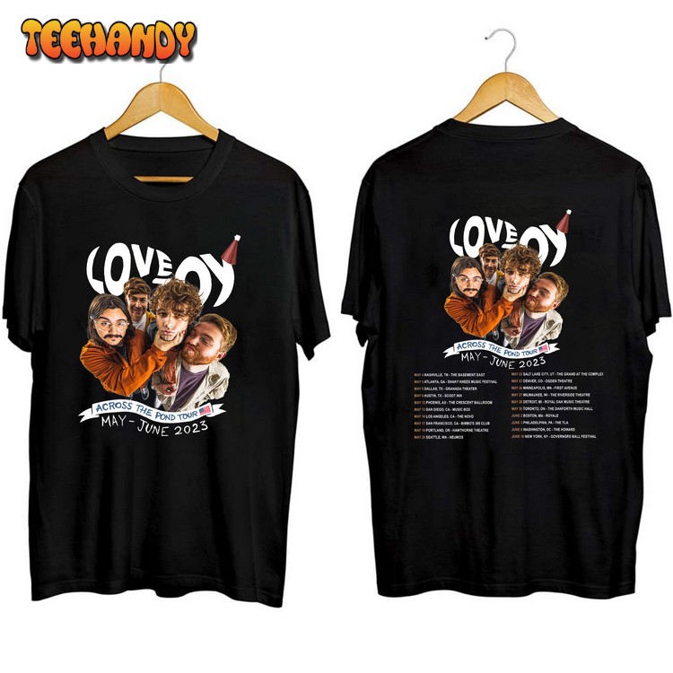 Lovejoy Tour Fan Gift, Across The Pond Tour 2023 Shirt The Lazy Cat T Shirt