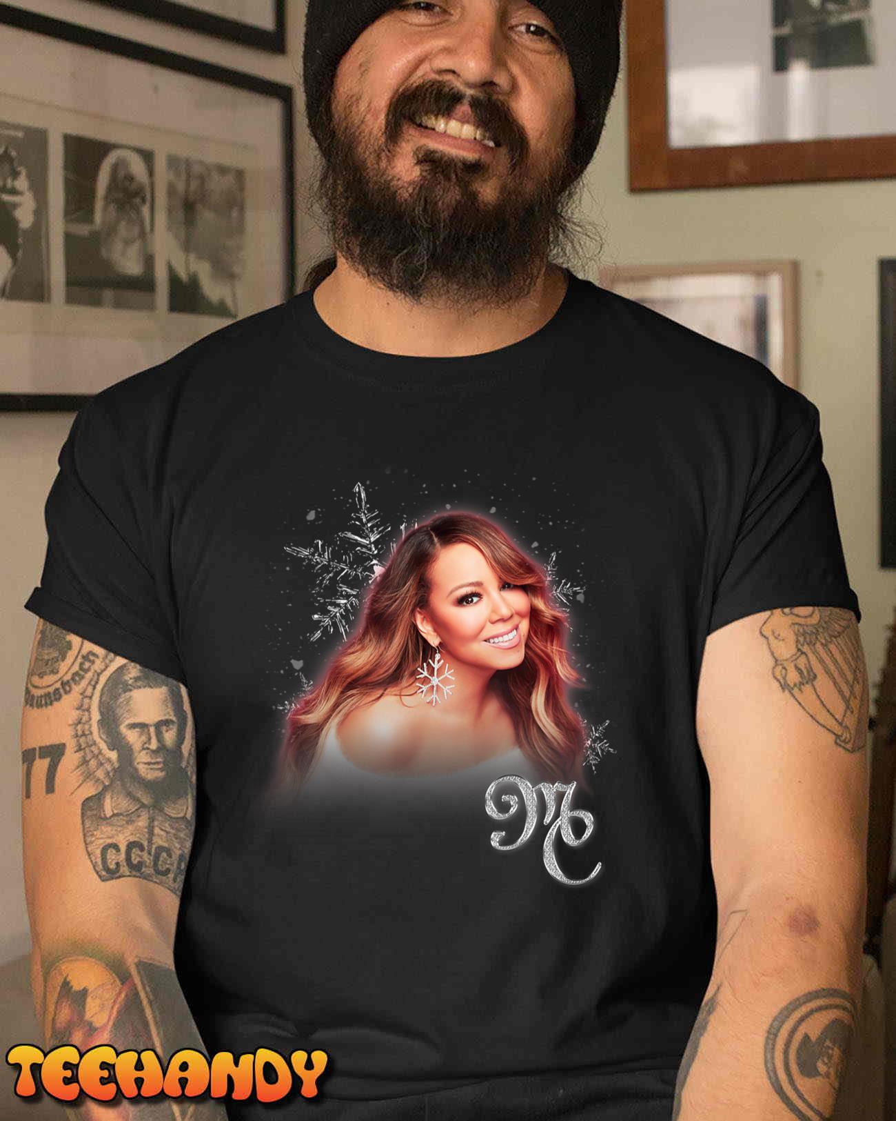 Mariah Carey Official Merry Christmas One & All Tour Snow T-Shirt