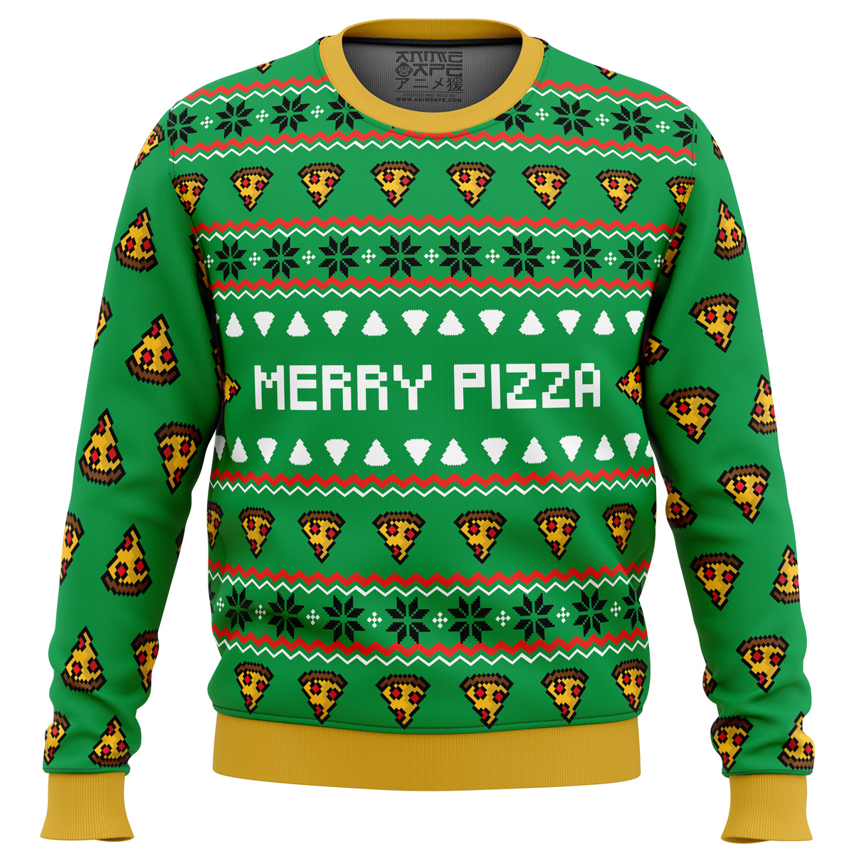 Merry Pizza Ugly Christmas Sweater