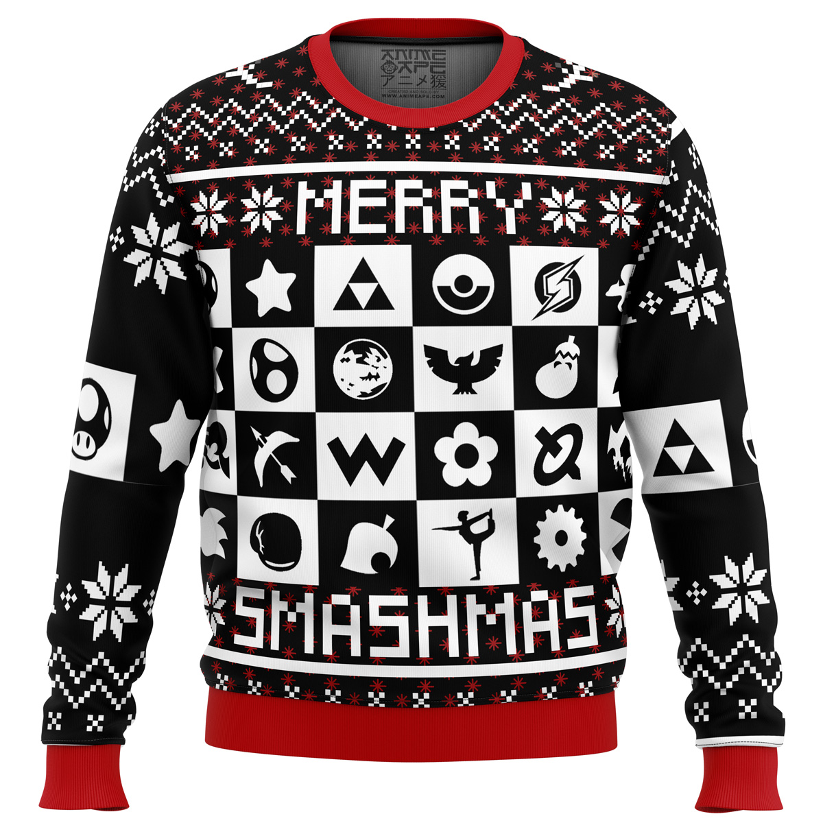 Merry Smashmas Super Smash Bros Ugly Christmas Sweater