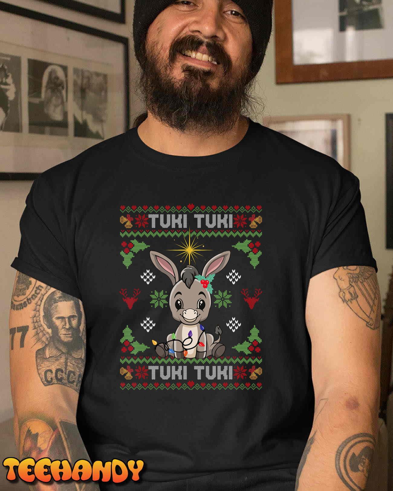 Mi Burrito Sabanero Mexican, Donkey Latino Ugly Christmas T-Shirt