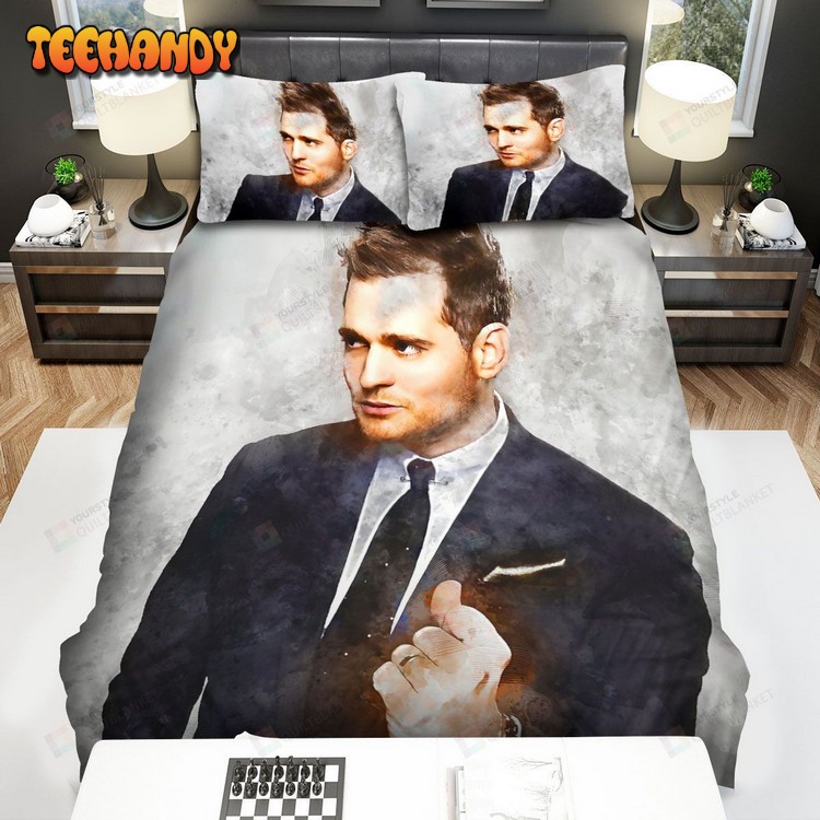 Michael Buble Art Album Cover Spread Comforter Bedding Sets