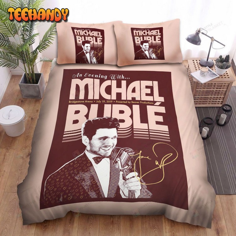 Michael Buble Poster Spread Comforter Duvet Cover Bedding Sets