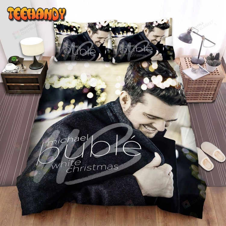 Michael Buble White Christmas Album Cover Comforter Bedding Sets