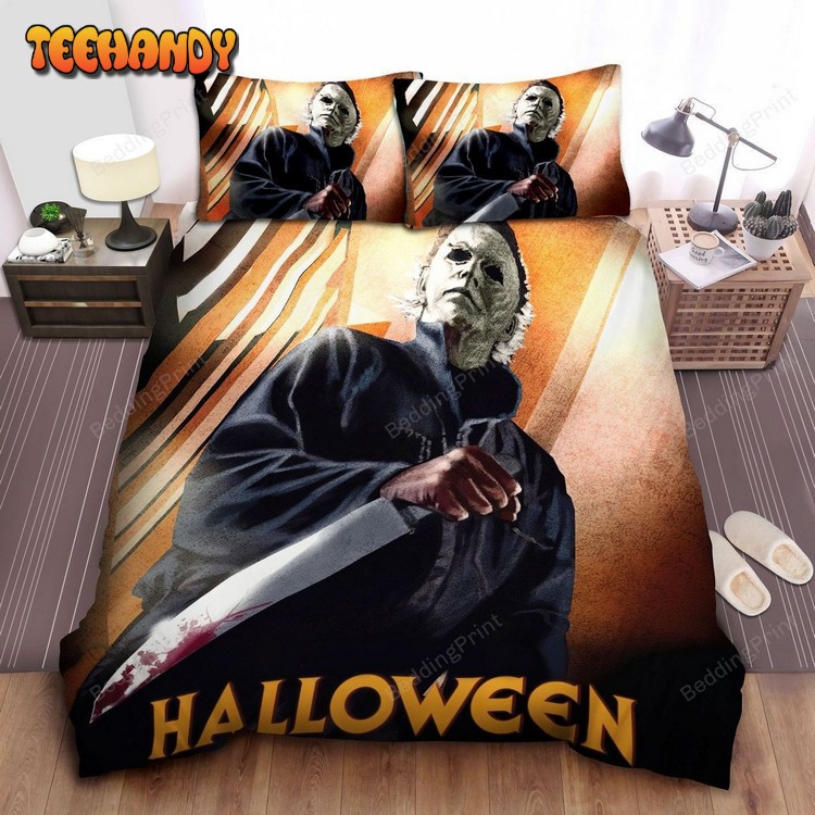 Michael Myers With Bloody Knife Digital Painting Bedding Sets