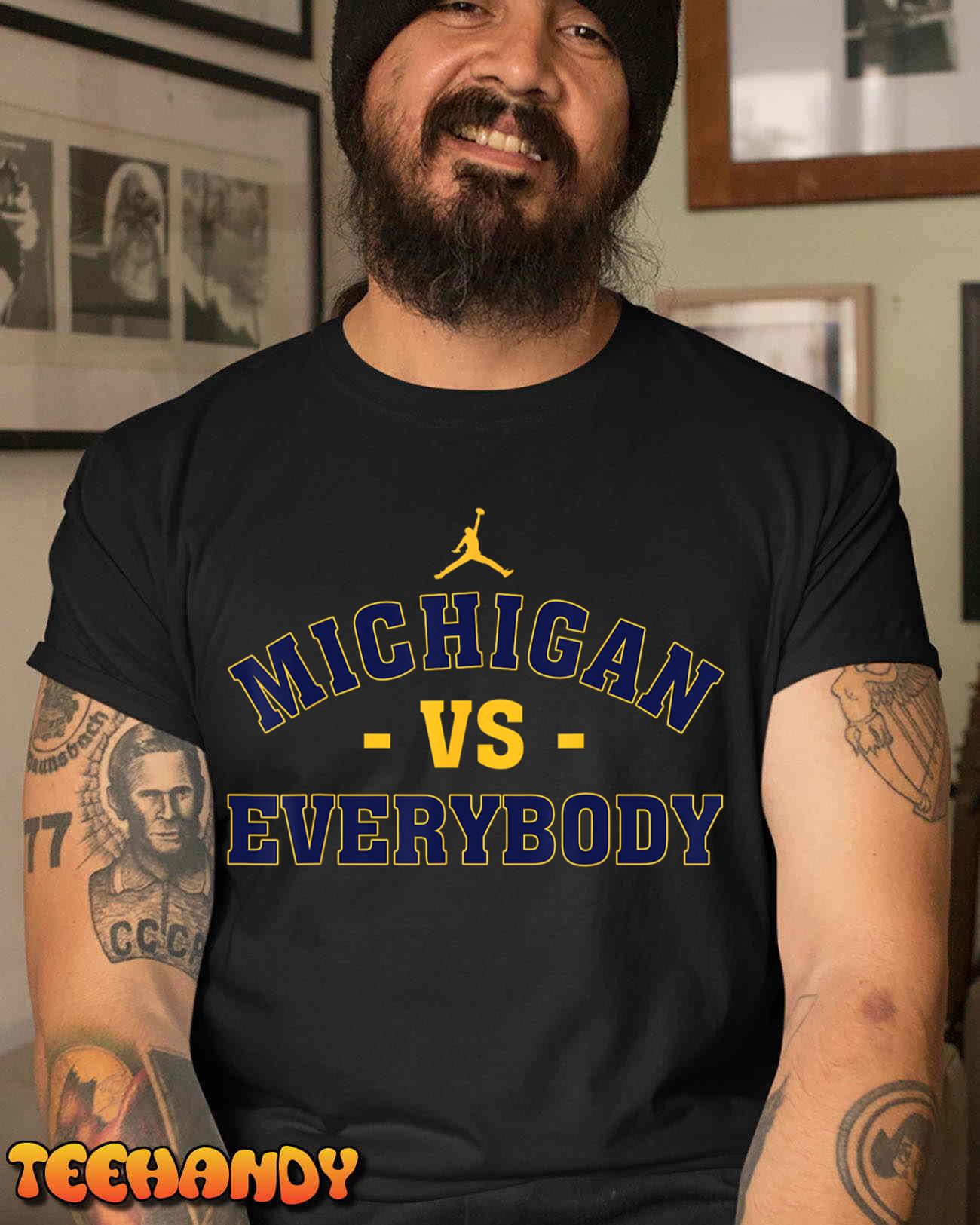 Michigan vs Everyone Everybody Quotes Men Women T-Shirt