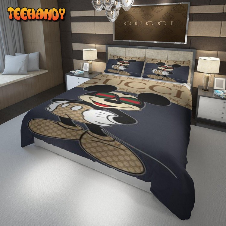 Mickey Mouse Italian Luxury Brand Inspired 3D Bedding Sets