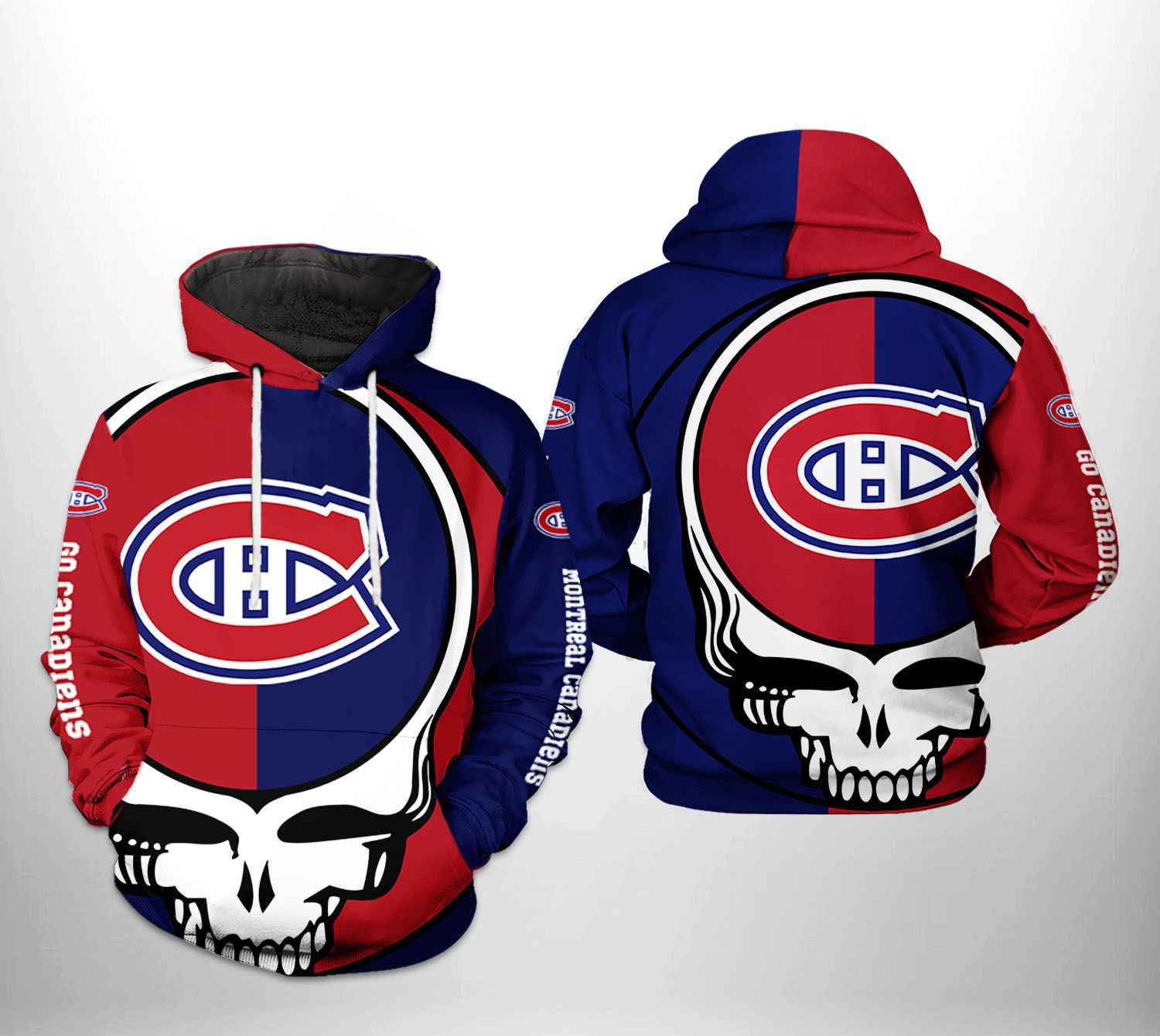 Montral Canadiens NHL Grateful Dead 3D Printed Hoodie