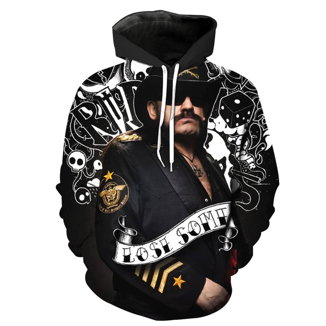 Motorhead 3D Printed Hoodie Zipper Hoodie