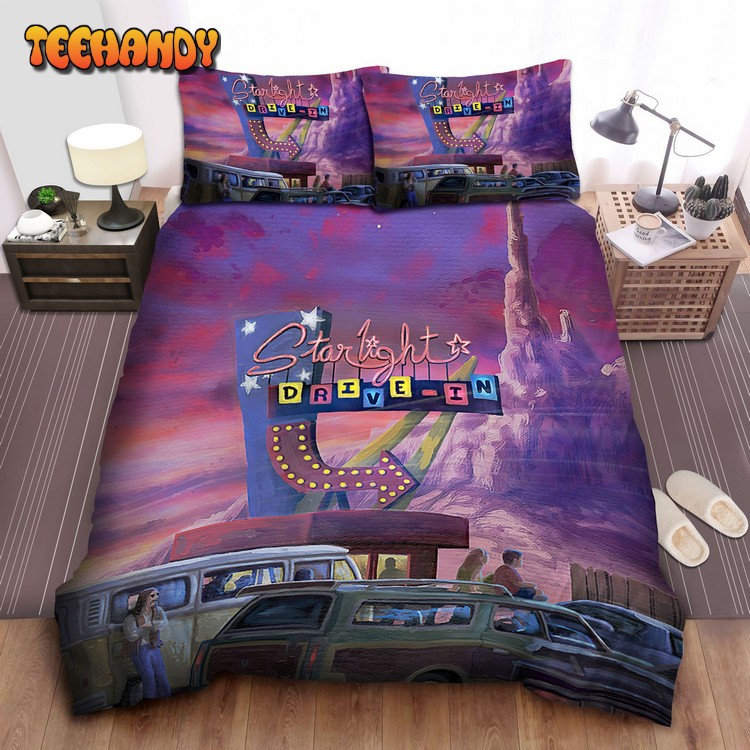 Movie Night On Route 66 Bed Sheets Spread Comforter Bedding Sets