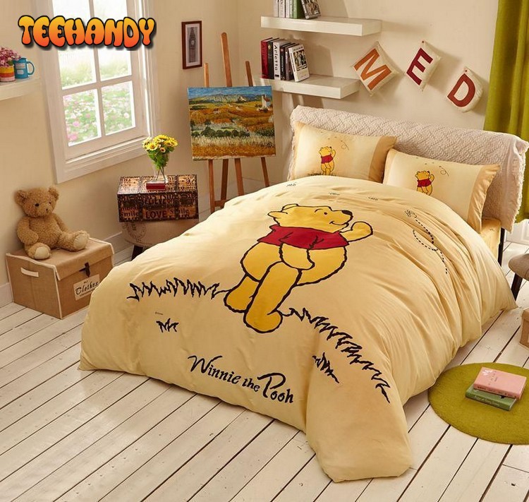 Navajowhite Color Winnie Pooh Bedding Set