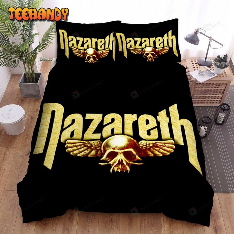 Nazareth Band Gold Logo Bed Sheets Comforter Bedding Sets