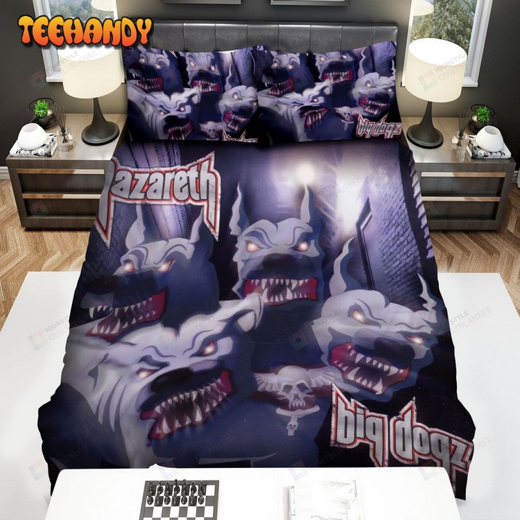 Nazareth Big Dogz Album Cover Spread Comforter Bedding Sets