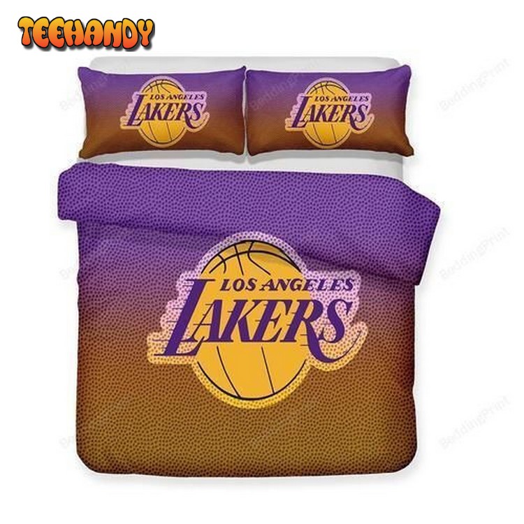 Nba Basketball Los Angeles Lakers Logo Bedding Set