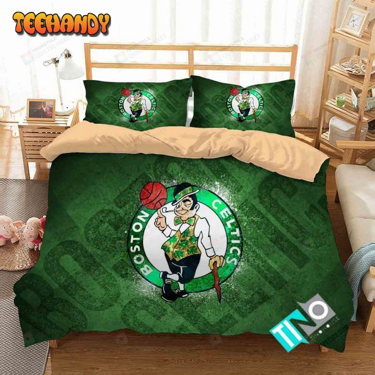 Nba Boston Celtics 1 Logo 3d Duvet Cover Bedding Sets N