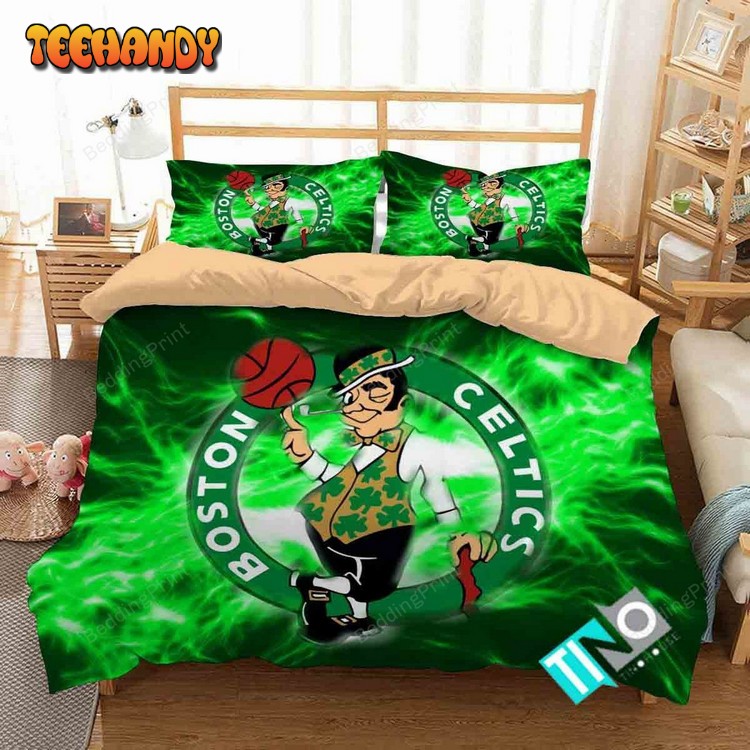 Nba Boston Celtics 2 Logo 3d Duvet Cover Bedding Sets N