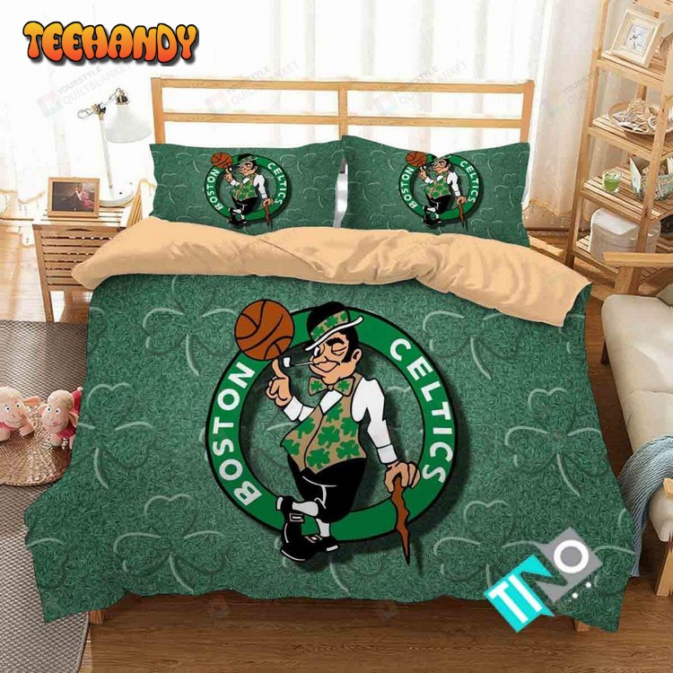 Nba Boston Celtics 3 Logo 3d Duvet Cover Bedding Sets N